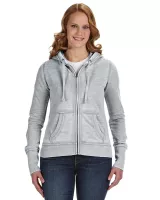 J AMERICA Ladies' Zen Full-Zip Fleece Hooded Sweatshirt