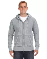 J AMERICA Adult Vintage Zen Full-Zip Fleece Hooded Sweatshirt