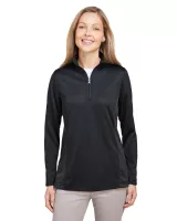 Harriton Women's Flash Snag Protection Plus IL Colorblock Quarter-Zip Pullover Shirt