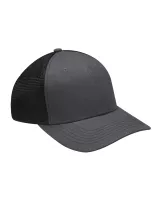 Adams Cap Brushed Cotton/Soft Mesh Trucker Style Cap