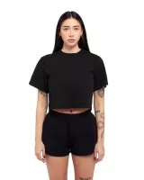 SHAKA WEAR Ladies' Garment Dye Crop T-Shirt