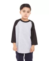 SHAKA WEAR Youth Three-Quarter Sleeve Raglan