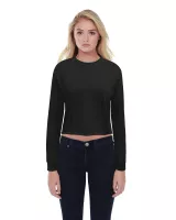 STAR TEE Ladies' Long-Sleeve Crop Boyfriend T-Shirt
