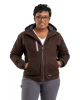 Berne Apparel Ladies' Softstone Modern Full-Zip Hooded Jacket