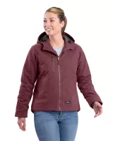 Berne Apparel Ladies' Heathered Duck Hooded Jacket