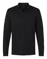 Adidas® Men's Textured Stripe Quarter-Zip Pullover Shirt