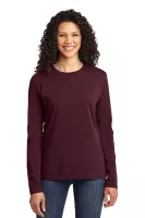 Port & Co™ Women's Long Sleeve Core Cotton Tee.