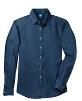 Port & Co™ Women's Long Sleeve Value Denim Shirt.