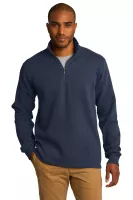 Port Authority® Slub Fleece 1/4-Zip Pullover.