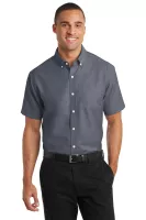 Port Authority® Short Sleeve SuperPro™ Oxford Shirt.