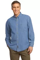 Port & Co™ Long Sleeve Value Denim Shirt.