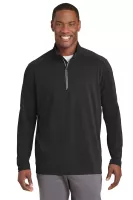 Sport-Tek® Sport-Wick® Textured 1/4-Zip Pullover.