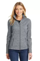 Port Authority® Women's Digi Stripe Fleece Jacket.
