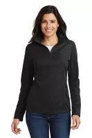Port Authority® Women's Pinpoint Mesh 1/2-Zip .
