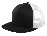 Sport-Tek® YP Classics ® 5-Panel Classic Trucker Mesh Back Cap.