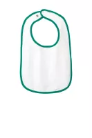 Rabbit Skins™ Infant Contrast Trim Terry Bib.