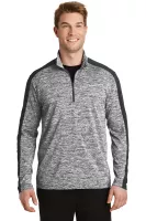 Sport-Tek® PosiCharge® Electric Heather Colorblock 1/4-Zip Pullover.