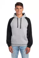 Jerzees® Unisex NuBlend® Colorblock Raglan Hoodie Sweatshirt