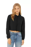 BELLA+CANVAS ® Women's Sponge Fleece Cropped Fleece Hoodie.