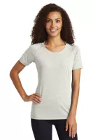 Sport-Tek ® Women's PosiCharge ® Tri-Blend Wicking Scoop Neck Raglan Tee.