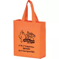 STOCK DESIGN HALLOWEEN NON-WOVEN TOTE BAG • HAPPY HALLOWEEN GHOST