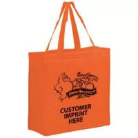 STOCK DESIGN HALLOWEEN NON-WOVEN TOTE BAG • HAPPY HALLOWEEN GHOST