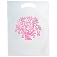 BREAST CANCER AWARENESS DIE CUT BAG WITH TREE DESIGN STOCK DESIGN ONLY