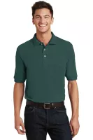 Port Authority® Heavyweight Cotton Pique Polo with Pocket.