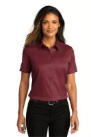 Port Authority® Women's Short Sleeve SuperPro React™Twill Shirt.