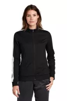 Sport-Tek ® Ladies Tricot Sleeve Stripe Track Jacket.