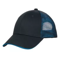 Port Authority® Double Mesh Snapback Sandwich Bill Cap.