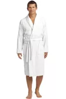 Port Authority® Checkered Terry Shawl Collar Robe.