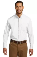 Port Authority® Tall Long Sleeve Carefree Poplin Shirt.