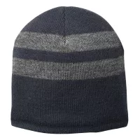 Port & Co™ Fleece-Lined Striped Beanie Cap.