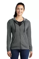 Sport-Tek ® Women's PosiCharge ® Tri-Blend Wicking Fleece Full-Zip Hooded Jacket