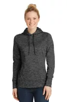Sport-Tek® Women's PosiCharge® Electric Heather Fleece Hooded Pullover.