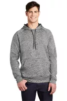 Sport-Tek® PosiCharge® Electric Heather Fleece Hooded Pullover.
