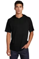 Sport-Tek ® PosiCharge ® Tri-Blend Wicking Short Sleeve Hoodie.
