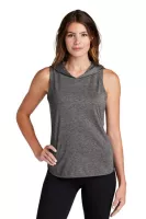 Sport-Tek ® Women's PosiCharge ® Tri-Blend Wicking Draft Hoodie Tank.