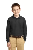 Port Authority® Youth Long Sleeve Silk Touch™ Polo.