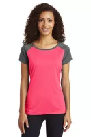 Sport-Tek ® Women's Heather-On-Heather Contender ™ Scoop Neck Tee.