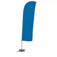 10.5' Solid-Color Blade Sail Sign Flag, 1-Sided, Scissor