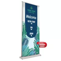 33.5" Deluxe Pro Retractor (2 Banner, No-Curl Opaque Fabric)