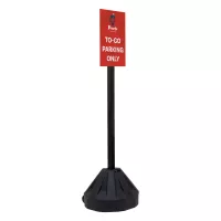 60" Rover Portable Sign Post Single-Sided Kit