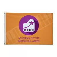 2' x 3' Nylon Flag Single-Sided