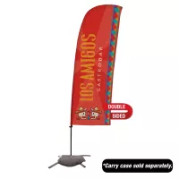 7.5' Value Blade Sail Sign Flag Kit Double-Sided Cross Base