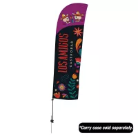 10.5' Value Blade Sail Sign Flag Kit Single-Sided Spike Base