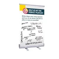 24" Economy Tabletop Retractor Kit (Dry-Erase Media)
