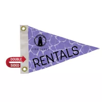 8" x 12' Polyester Pennant Flag Double-Sided
