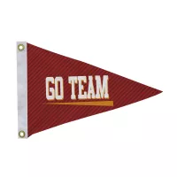 12" x 18" Nylon Pennant Flag Single-Sided